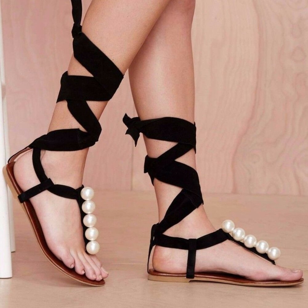 Jeffrey campbell pearl sandals women's size 7 m